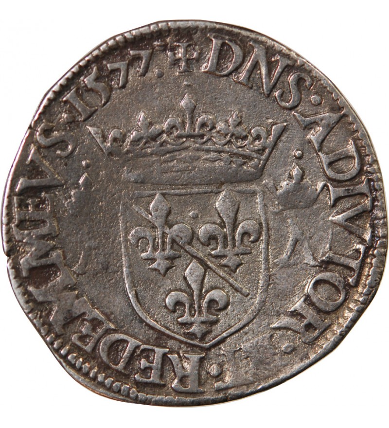 Principauté de Dombes, Louis II de Monpensier - TESTON 1577 TREVOUX