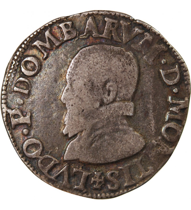 Principauté de Dombes, Louis II de Monpensier - TESTON 1577 TREVOUX