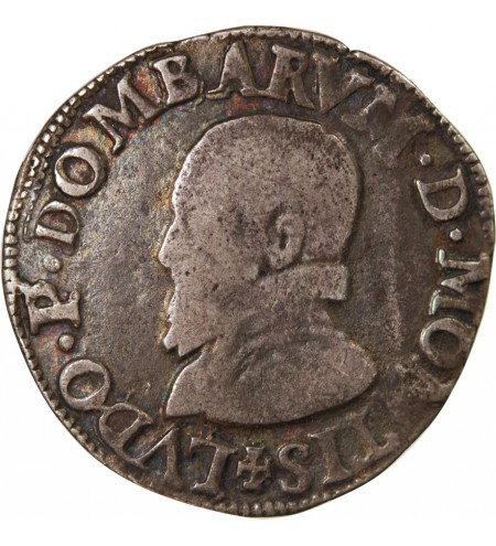 Principauté de Dombes, Louis II de Monpensier - TESTON 1577 TREVOUX