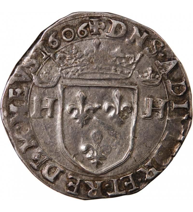 Principauté de Dombes, Henri II de Montpensier - TESTON 1606 TREVOUX