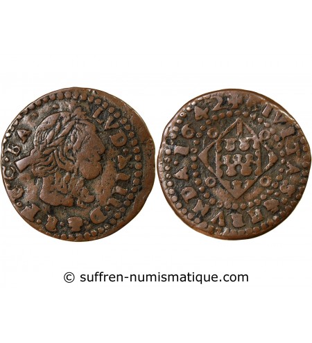 Principauté de Catalogne, LOUIS XIII - SIZAIN 1642 GERONE