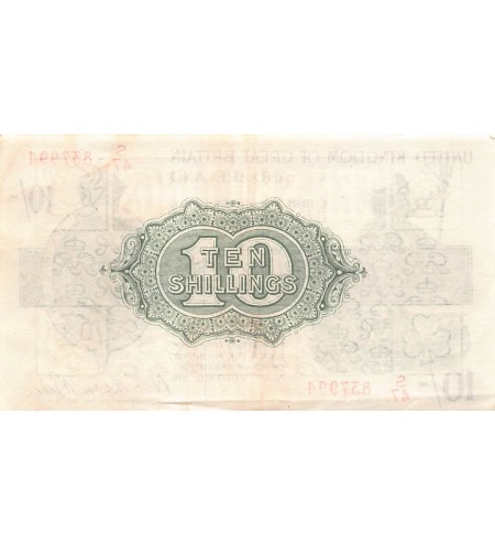 ANGLETERRE, TRESORE, Warren Fisher - 10 SHILLINGS 1922