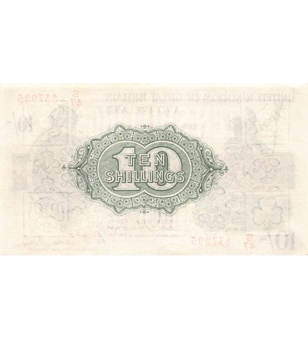 ANGLETERRE, TRESORE, Warren Fisher - 10 SHILLINGS 1922