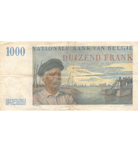 BELGIQUE, ALBERT Ier - 1000 FRANCS 23.03.1951