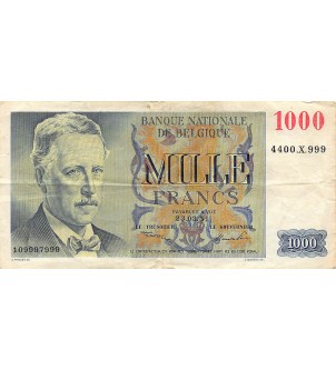 BELGIQUE, ALBERT Ier - 1000 FRANCS 23.03.1951 2