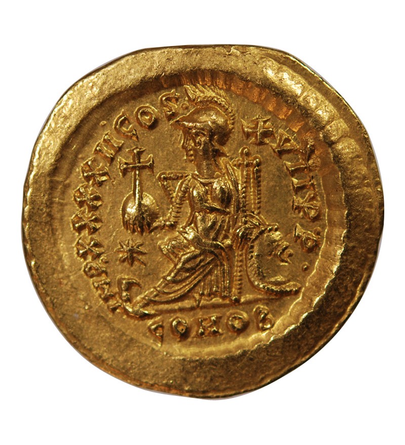 THEODOSE II - SOLIDUS OR 402 / 450 CONSTANTINOPLE