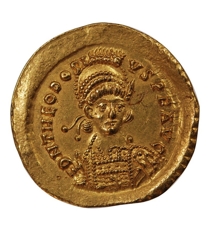 THEODOSE II - SOLIDUS OR 402 / 450 CONSTANTINOPLE
