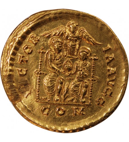 THEODOSE Ier - SOLIDUS OR 379 / 395 MILAN