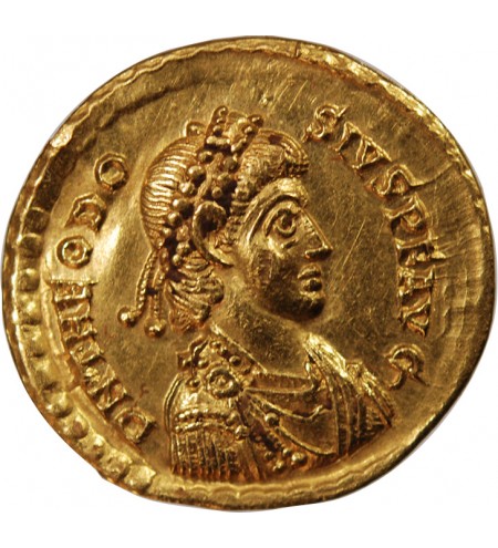 THEODOSE Ier - SOLIDUS OR 379 / 395 MILAN