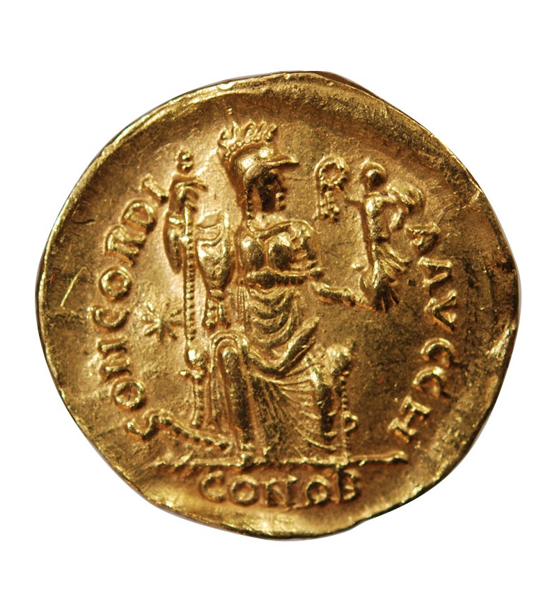 THEODOSE II - SOLIDUS OR 402 / 450 CONSTANTINOPLE