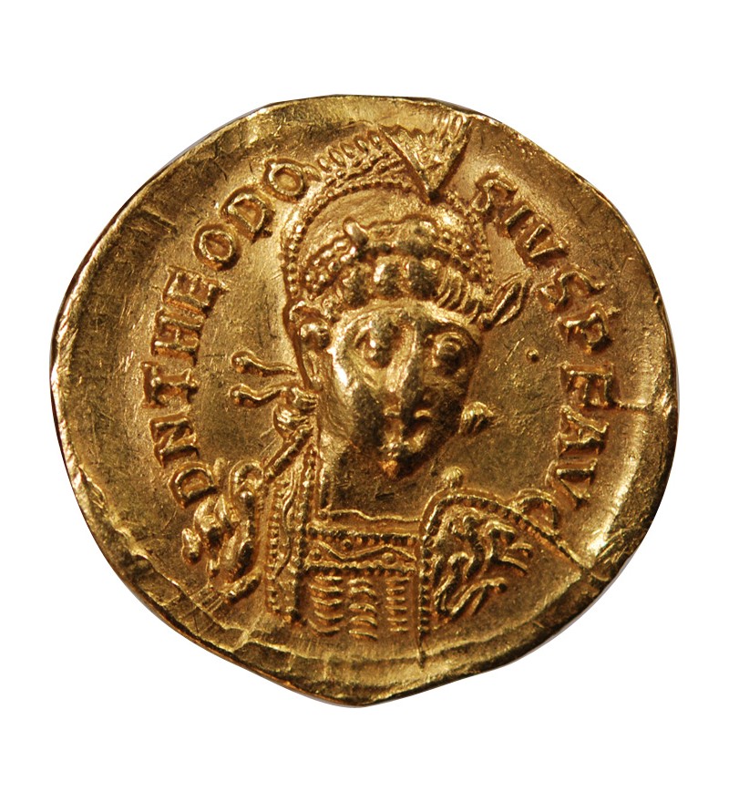 THEODOSE II - SOLIDUS OR 402 / 450 CONSTANTINOPLE