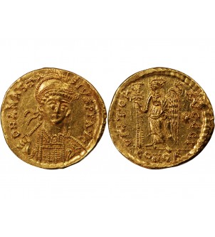 ANASTASE I - SOLIDUS OR CONSTANTINOPLE 491 / 518 2