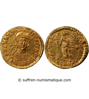 ANASTASE I - SOLIDUS OR CONSTANTINOPLE 491 / 518