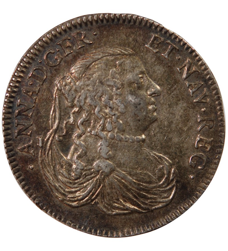 ANNE D'AUTRICHE  - JETON ARGENT 1665