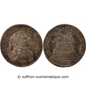 ANNE D'AUTRICHE  - JETON ARGENT 1665