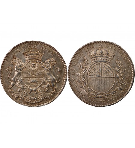 MAIRE DE DIJON, Nicolas-Claude ROUSSELOT - JETON ARGENT 1763