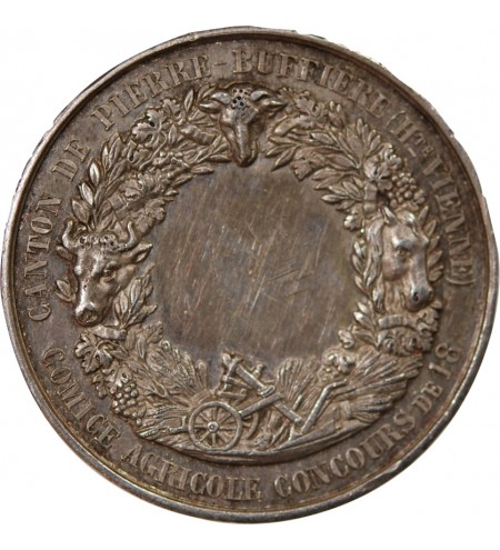 COMICE AGRICOLE, NAPOLEON III - MEDAILLE ARGENT poinçon Abeille (1860-1879)