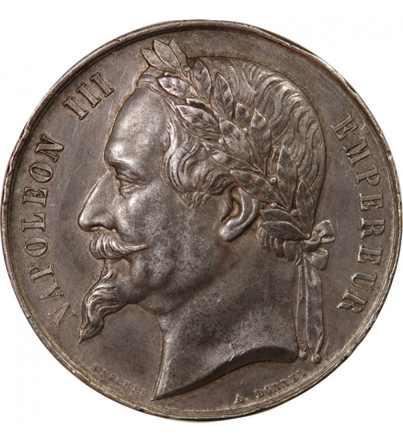 COMICE AGRICOLE, NAPOLEON III - MEDAILLE ARGENT poinçon Abeille (1860-1879)