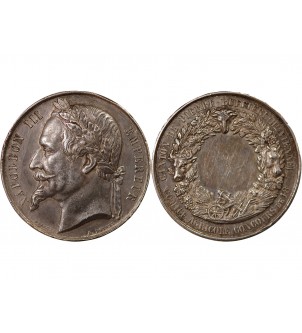 COMICE AGRICOLE, NAPOLEON III - MEDAILLE ARGENT poinçon Abeille (1860-1879) 2