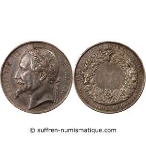 COMICE AGRICOLE, NAPOLEON III - MEDAILLE ARGENT poinçon Abeille (1860-1879)