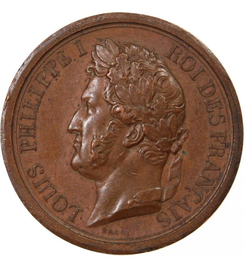 LOUIS-PHILIPPE - PETITE MEDAILLE BRONZE OFFERTE PAR L'ARMEE