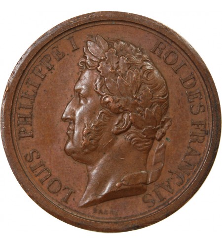 LOUIS-PHILIPPE - PETITE MEDAILLE BRONZE OFFERTE PAR L'ARMEE