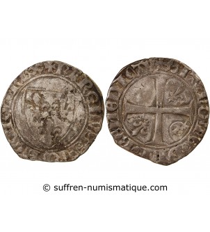 CHARLES VI - BLANC GUENAR 1380 / 1422 ATELIER INDÉTERMINÉ