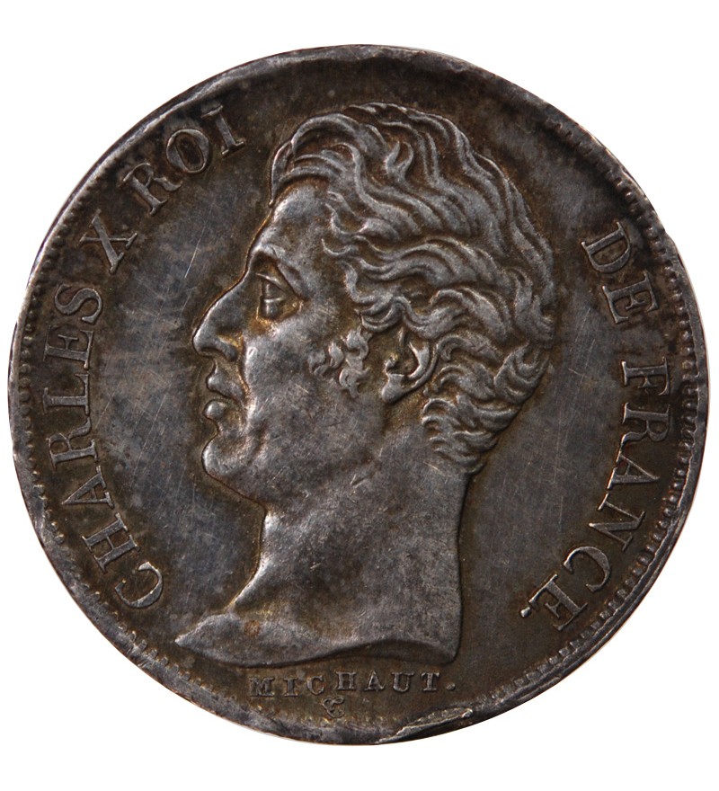 CHARLES X﻿ - 1 FRANC ARGENT 1826 A PARIS - 5 Feuilles