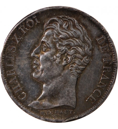 CHARLES X﻿ - 1 FRANC ARGENT 1826 A PARIS - 5 Feuilles