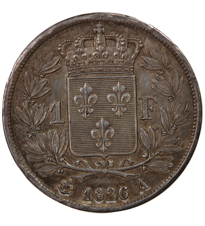 CHARLES X﻿ - 1 FRANC ARGENT 1826 A PARIS - 5 Feuilles