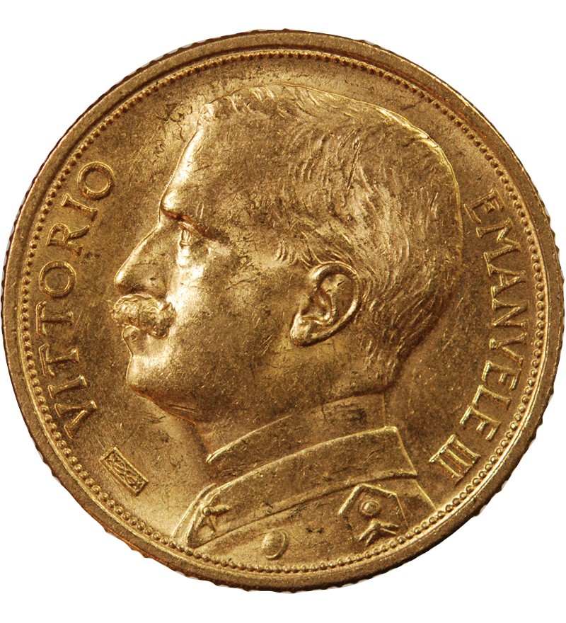 ITALIE, VICTOR EMMANUEL III - 20 LIRE OR 1912 ROME