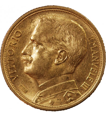 ITALIE, VICTOR EMMANUEL III - 20 LIRE OR 1912 ROME