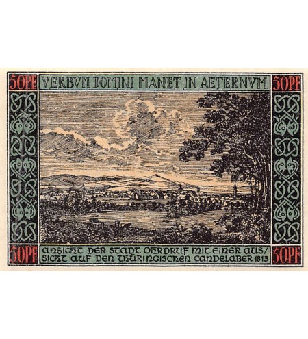 ALLEMAGNE, OHRDRUF - 50 PFENNIG 1921