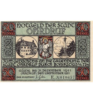 ALLEMAGNE, OHRDRUF - 50 PFENNIG 1921 2