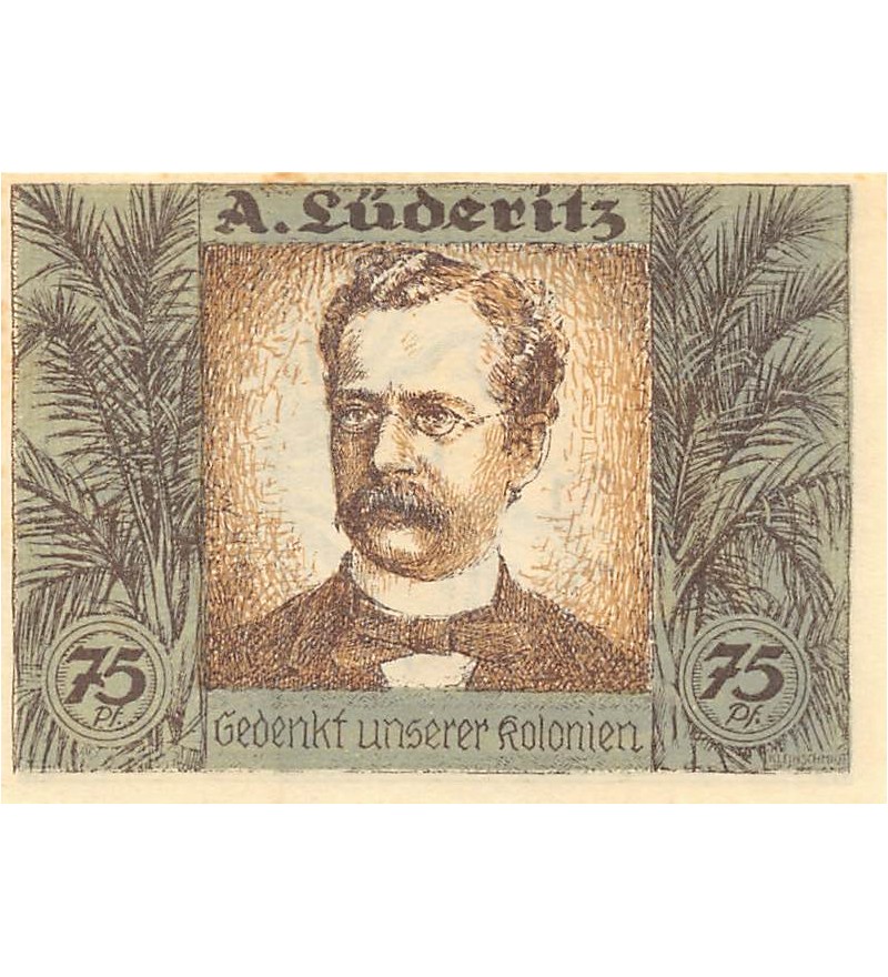 ALLEMAGNE, HAMBURG, BERLIN BREMEN - 75 PFENNIG 1921