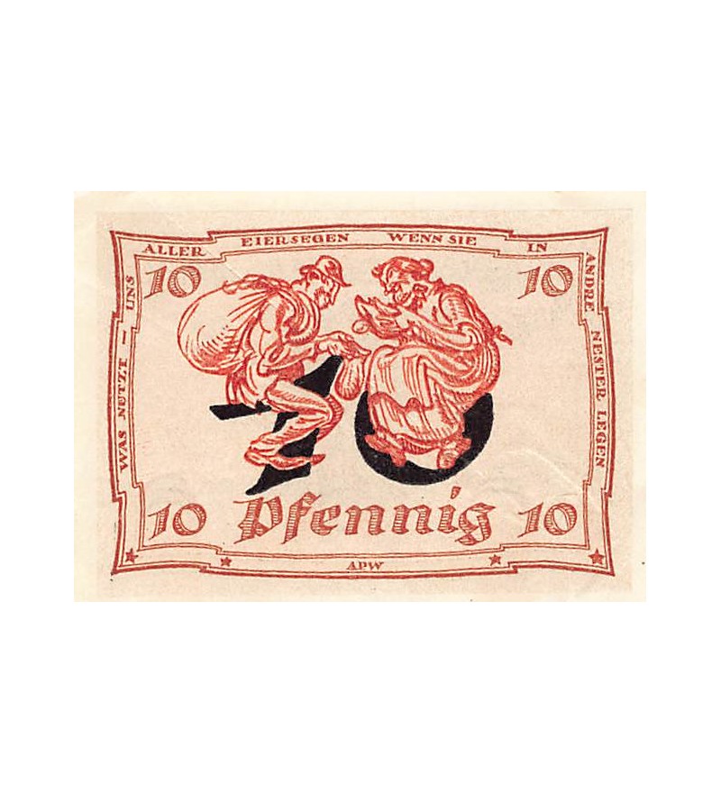 ALLEMAGNE, ARNSTADT - 10 PFENNIG 1921