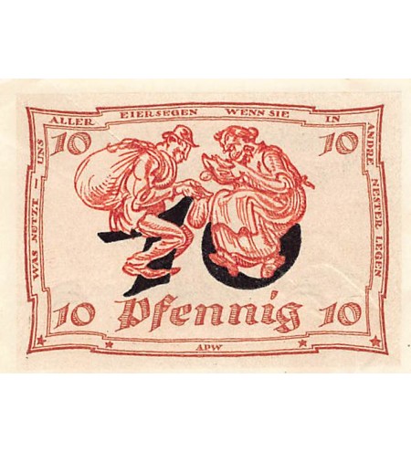 ALLEMAGNE, ARNSTADT - 10 PFENNIG 1921