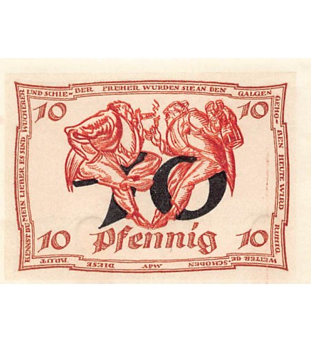 ALLEMAGNE, ARNSTADT - 10 PFENNIG 1921