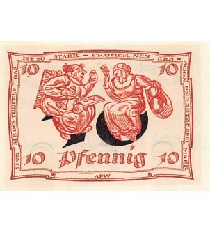 ALLEMAGNE, ARNSTADT - 10 PFENNIG 1921