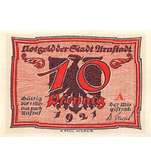 ALLEMAGNE, ARNSTADT - 10 PFENNIG 1921 2