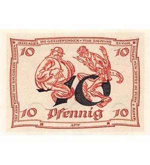 ALLEMAGNE, ARNSTADT - 10 PFENNIG 1921