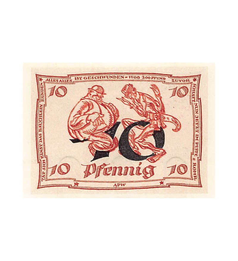 ALLEMAGNE, ARNSTADT - 10 PFENNIG 1921