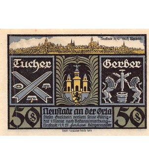 ALLEMAGNE, NEUSTADT - 50 PFENNIG 1921 2