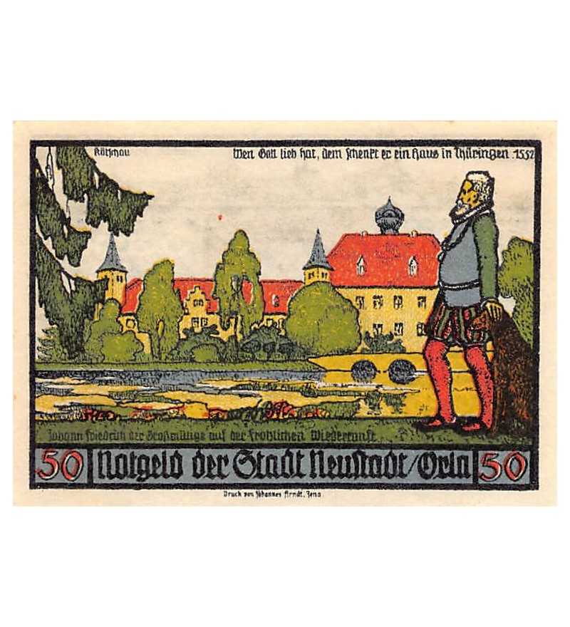 ALLEMAGNE, NEUSTADT - 50 PFENNIG 1921