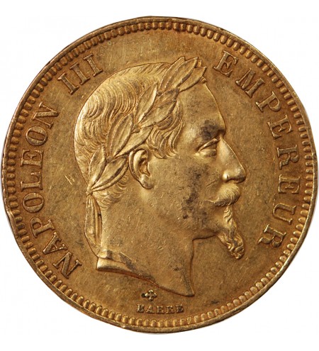 NAPOLEON III - ﻿100 FRANCS OR 1862 BB STRASBOURG