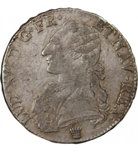 LOUIS XVI - ECU ARGENT AUX BRANCHES D'OLIVIER 1780 I LIMOGES