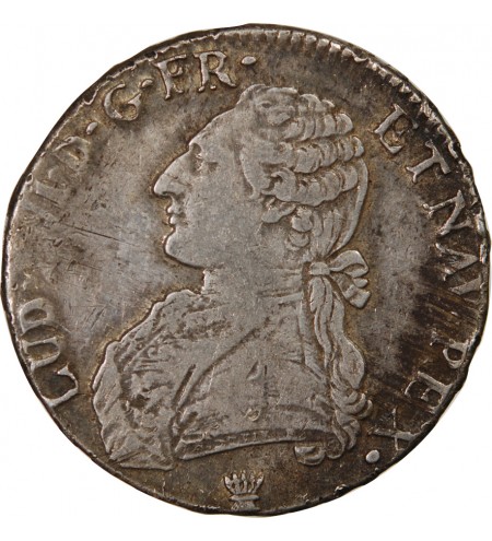 LOUIS XVI - ECU ARGENT AUX BRANCHES D'OLIVIER 1784 I LIMOGES