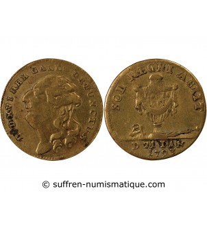 NUREMBERG, LOUIS XVI – JETON LAITON 1793