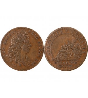 TRÉSOR ROYAL, LOUIS XIV - JETON CUIVRE 2