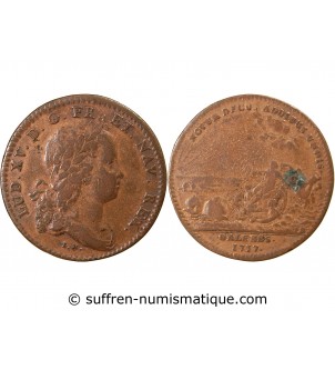 GALÈRES ROYALES, LOUIS XV – JETON CUIVRE 1717